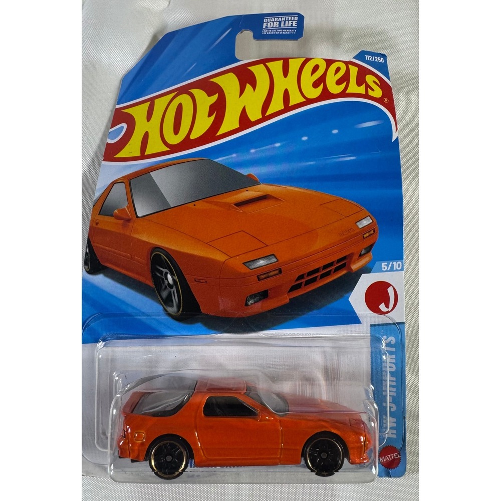 Hot Wheels Mazda RX-7 FC3S Orange HW J-Imports 112/250 Diecast Car 2023 HKK52